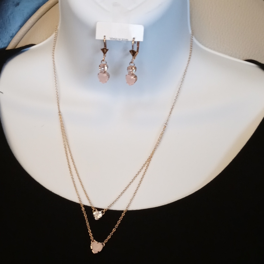 necklace with matching earrings
